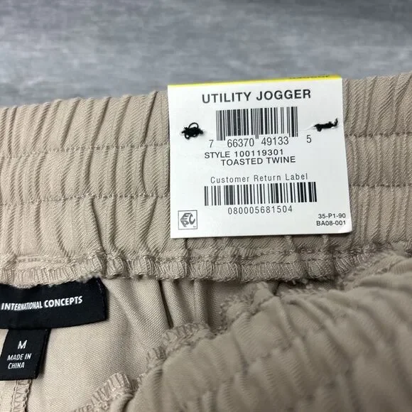 INC International Concepts Womens Medium Utility Jogger Pants Toasted Twine $79 - Picture 13 of 15